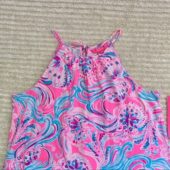 NWT Lilly Pulitzer Evelyn dress in Prosecco Pink Don’t be Jelly - Picture 6 of 14